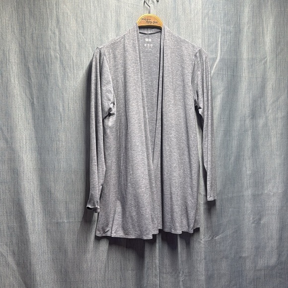 Uniqlo gray Open Front Cardigan size medium - Picture 2 of 8